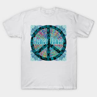 Flower Power Peace Symbol T-Shirt